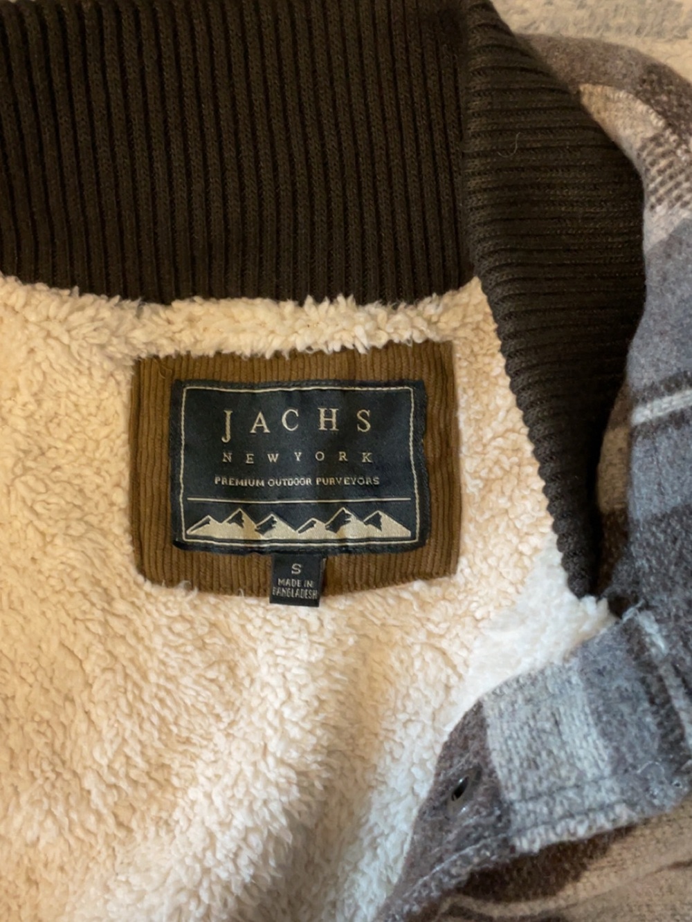 Jachs Brown Patterned Military-Style Button Jacket - Picture 4 of 5
